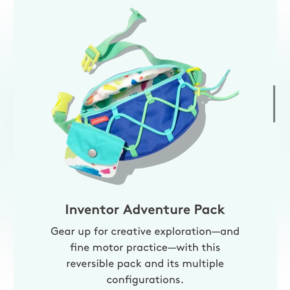 Inventor Adventure Pack Kids Waist Bag - Blue & Teal